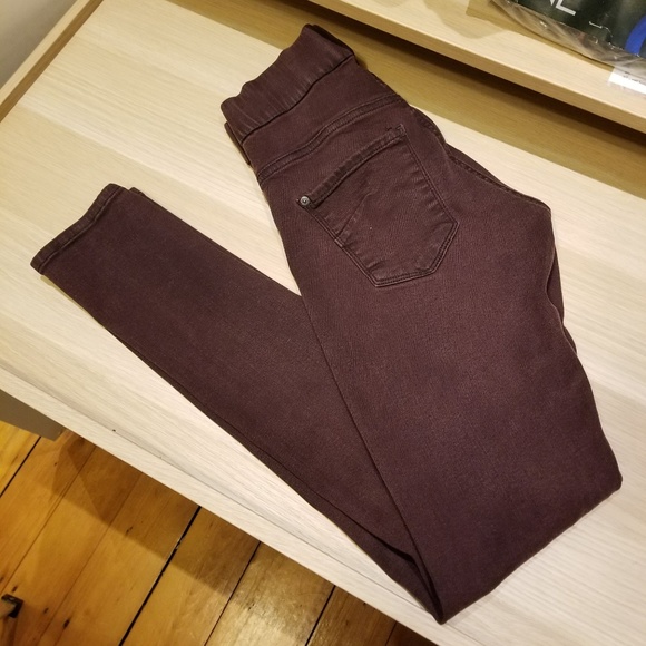 James Jeans Twiggy Red Black Glossed Legging w/tag - Picture 8 of 8